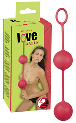 silicone balls red