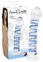 Arts Clair Bleu Glass Dildo