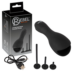 Glans Vibrator with 3 attachable Dilators