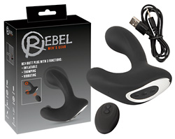 RC Butt Plug with 3 functions