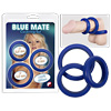 3 blue silicone rings